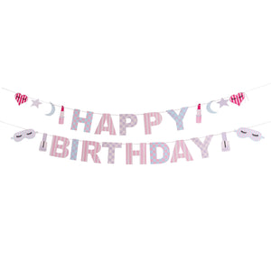 Pamper Party Happy Birthday Card Banner 2.2m