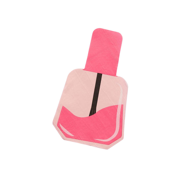 Pamper Party Nail Varnish Shaped Napkins