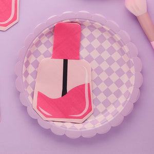 Pamper Party Nail Varnish Shaped Napkins
