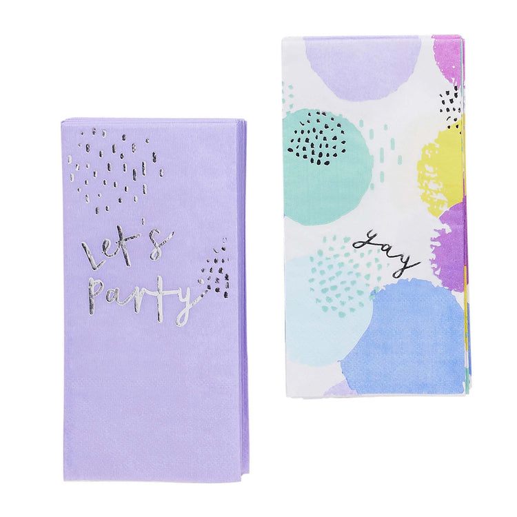 Pastel Pop Shaped Napkins