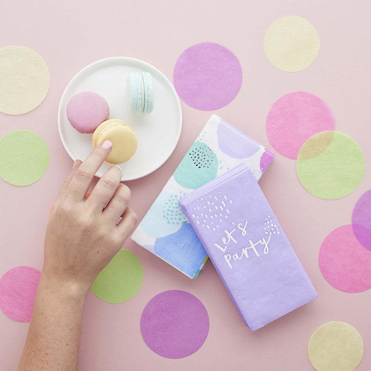 Pastel Pop Shaped Napkins