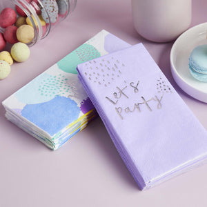 Pastel Pop Shaped Napkins