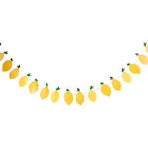Summer Picnic Lemon Card Garland 2.5m