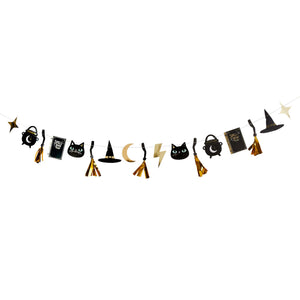 Spell Yeah! Magical Tassel Card Garland 2.5m