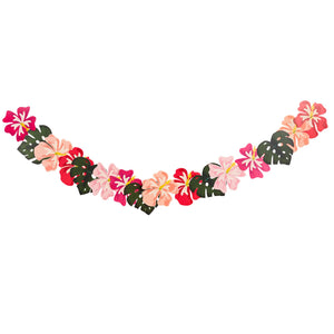 Aloha! Tropical Flower Card Garland 2m