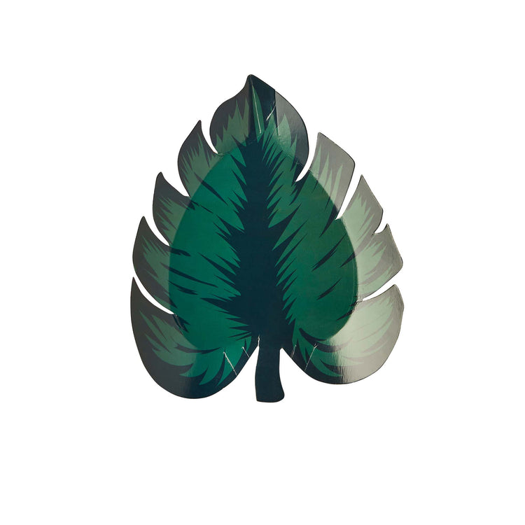 Aloha! Tropical Leaf Shaped Paper Plates NPC