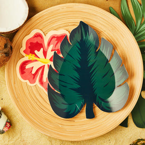 Aloha! Tropical Leaf Shaped Paper Plates NPC