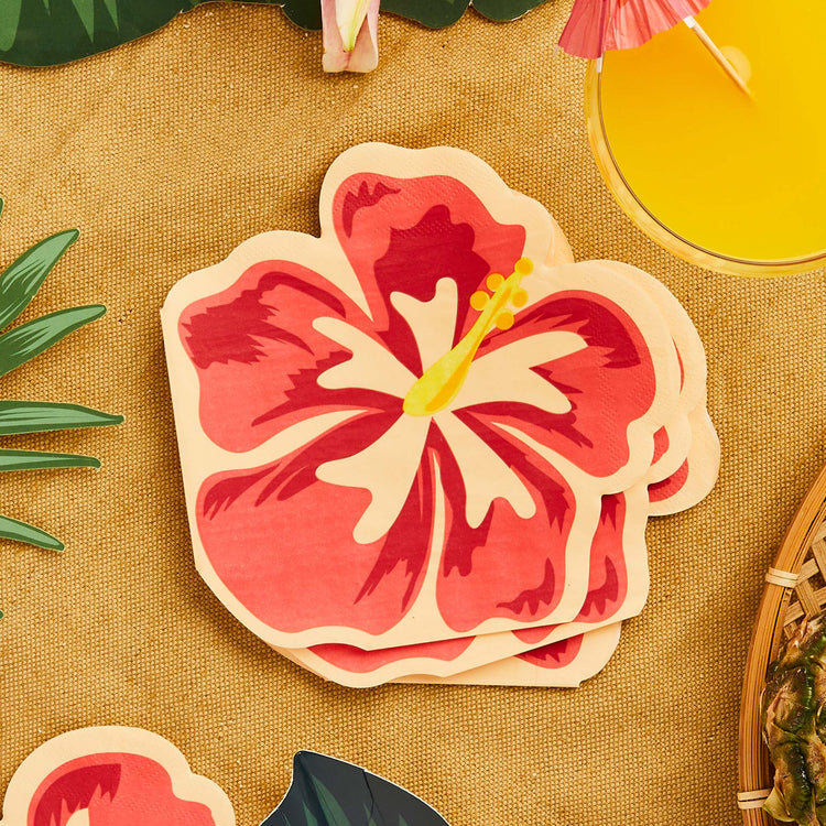 Aloha! Tropical Flower Lunch Napkins