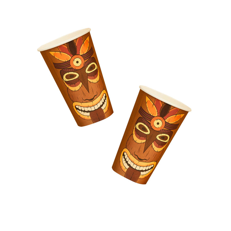 Aloha! Tropical Tiki Paper Cups 475ml