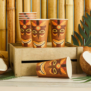 Aloha! Tropical Tiki Paper Cups 475ml