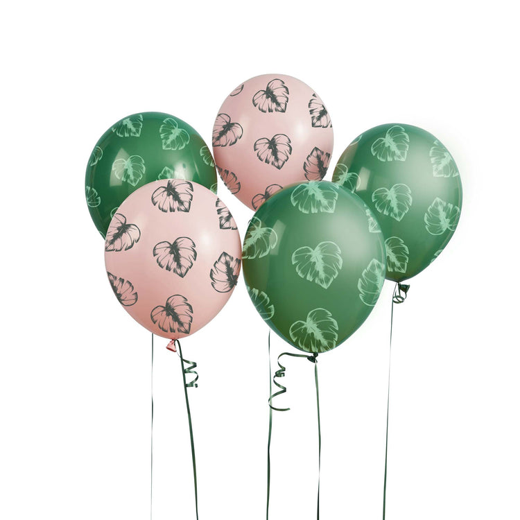 Aloha! Tropical Leaf 30cm Latex Balloons