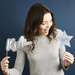 We Wonder What You Are? Gender Reveal Photo Booth Props