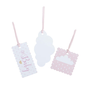 Baby Shower Pink Paper Gift Tags