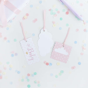 Baby Shower Pink Paper Gift Tags
