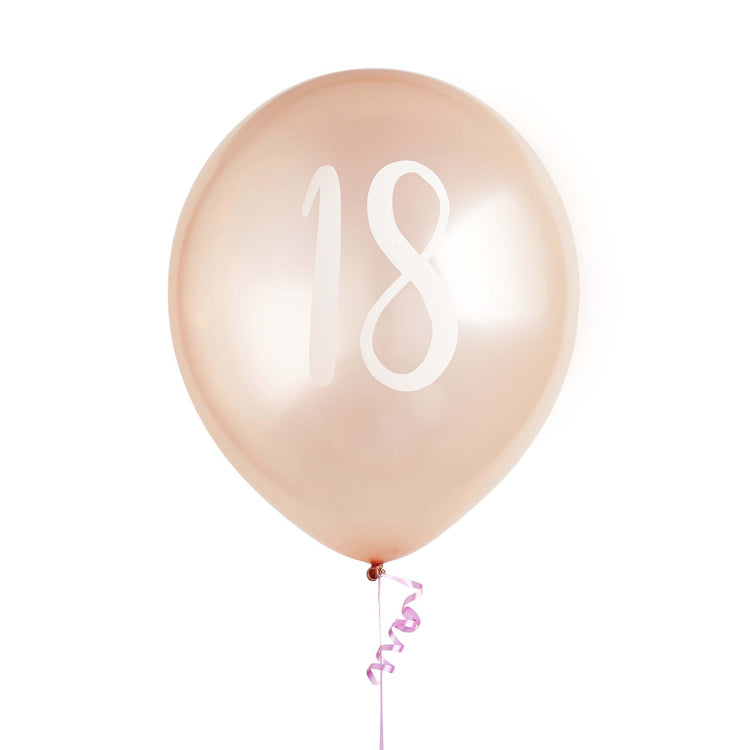 Metallic Mix Up Rose Gold 18 Latex 30cm Balloons