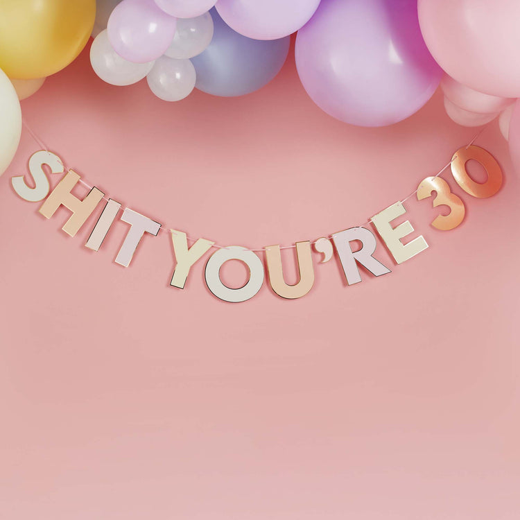 Sh*t Youre Old! Milestone Customisable Card Banner 2m