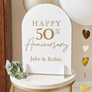 Anniversary Customisable Table Sign