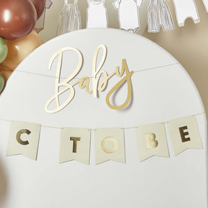 Baby Shower Baby To Be Customisable Card Banner 2.2m