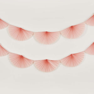Bride to Be Pink Paper Fan Garland 2m