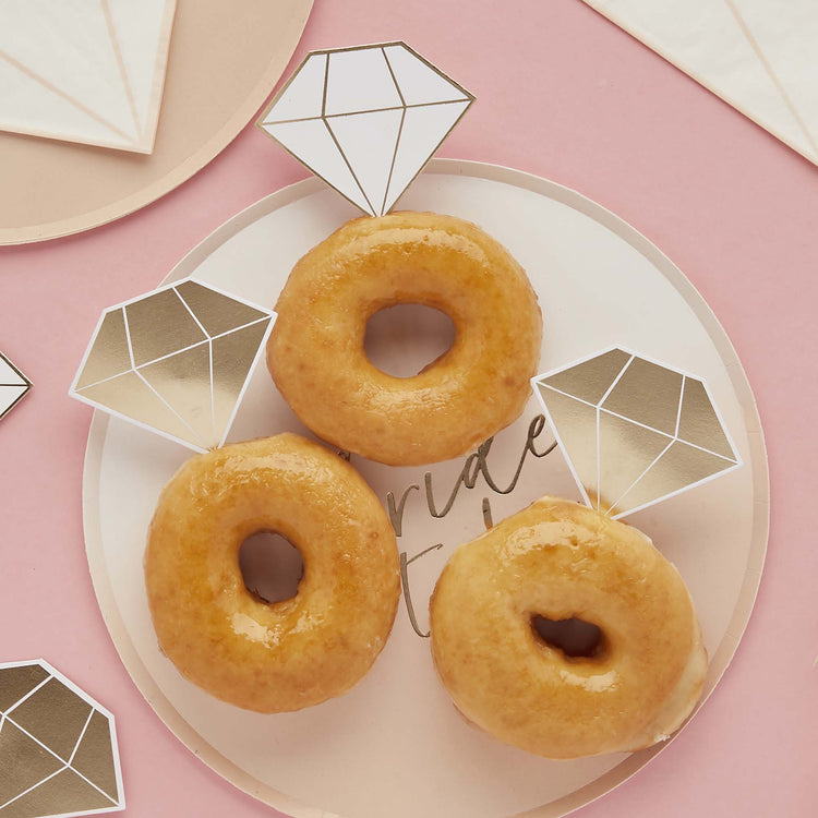 Bride to Be Diamond Food Picks