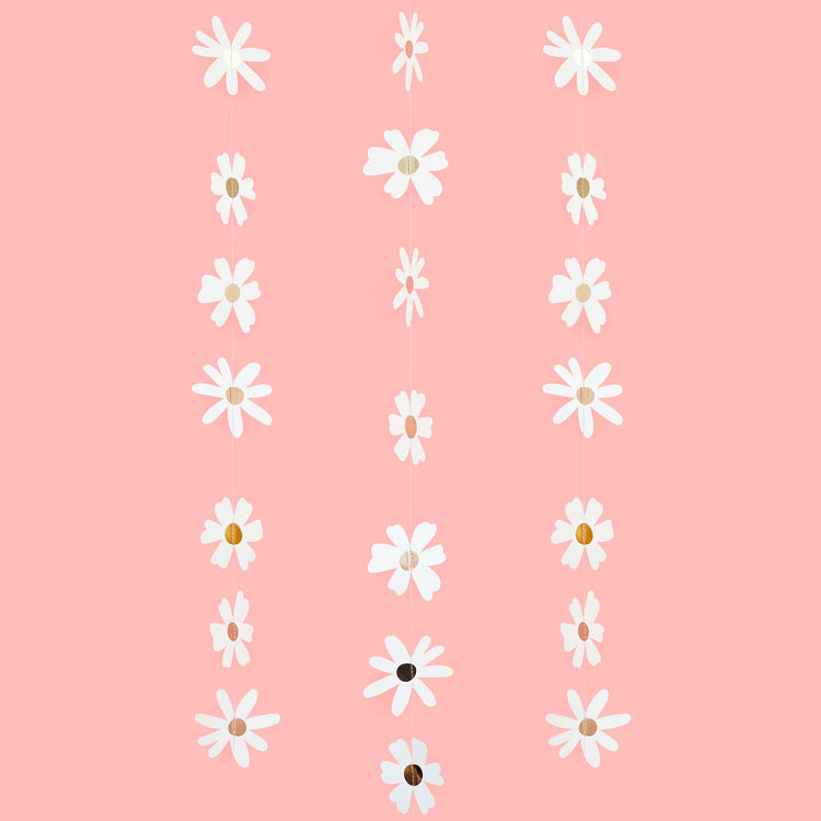 Ditsy Daisies Card Hanging Decoration 5m