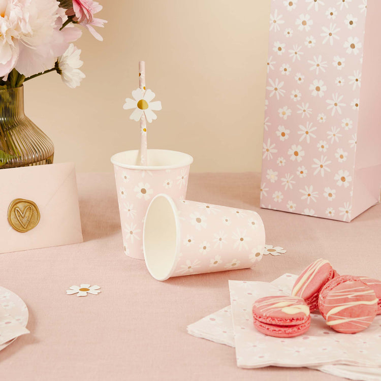 Ditsy Daisies 250ml Paper Cups