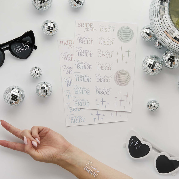 Disco Hen Team Bride Stickers