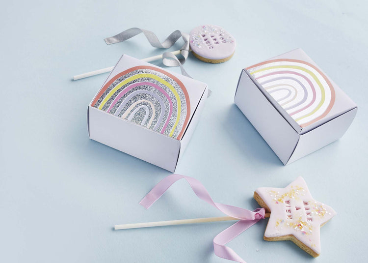 Enchanted Rainbow Mini Cake Boxes