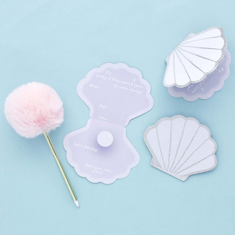Enchanted Shell Party Invitations