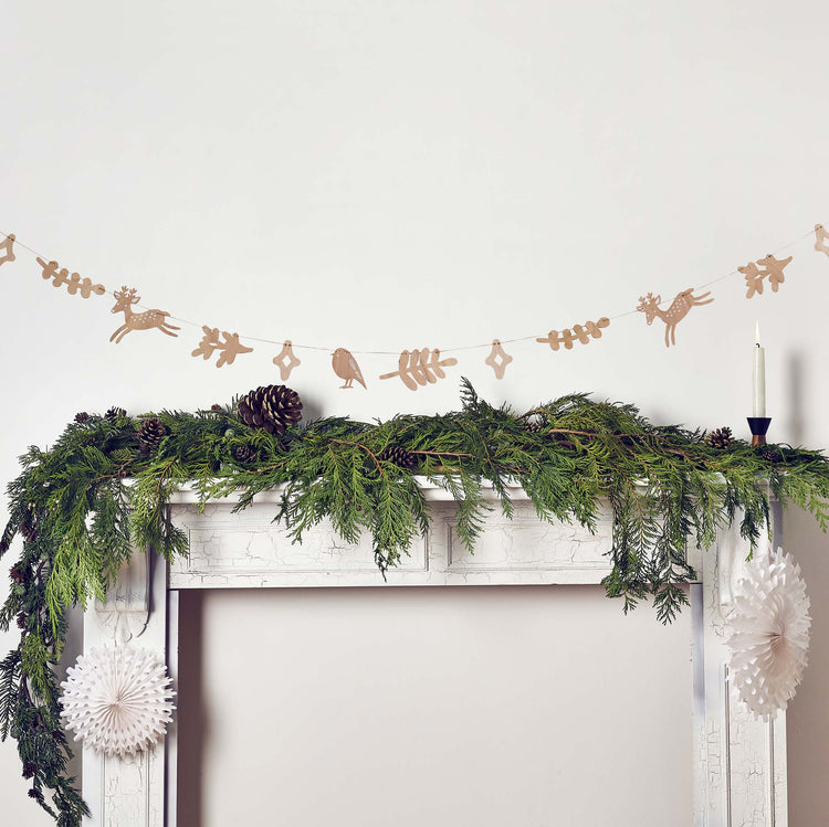 Festive Folklore Christmas Character Wooden Garland 2.5m
