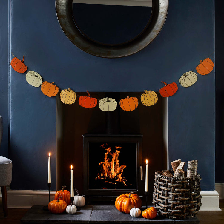 Happy Halloween Pumpkin Card Garland 2.5m