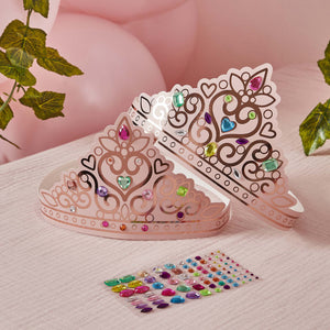 Little Princess DIY Princess Paper Tiara Kit & Gem Stickers