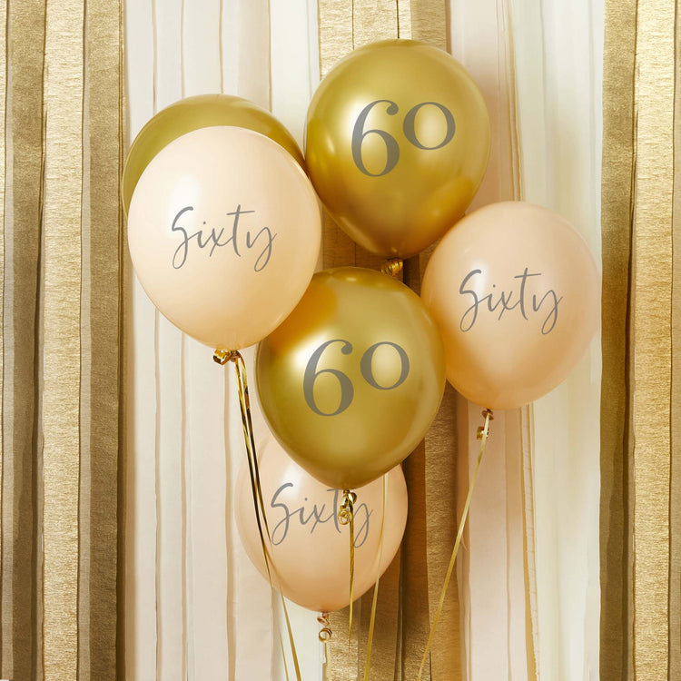 Milestone Birthday Balloon Bundle 60