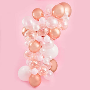 Metallic Mix Up Rose Gold Balloon Arch Kit