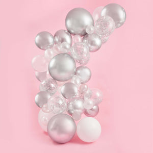 Metallic Mix Up Silver Balloon Arch Kit