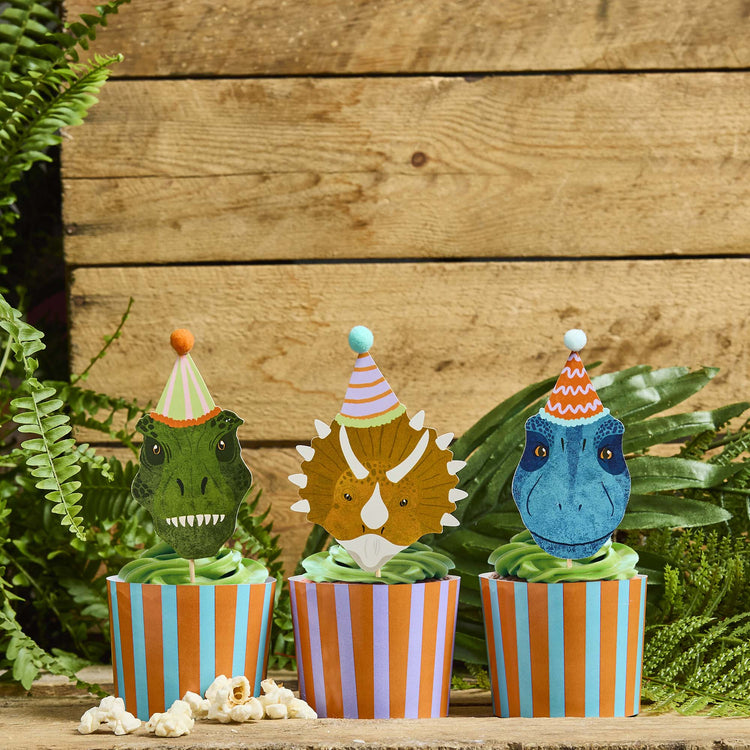 Party Dinosaurs Food Picks & Food Cup Set