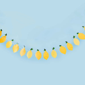 Summer Picnic Lemon Card Garland 2.5m