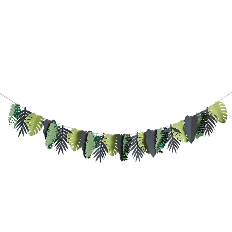 Tropic Like Its Hot Tropic Leaf Card Garland 2m