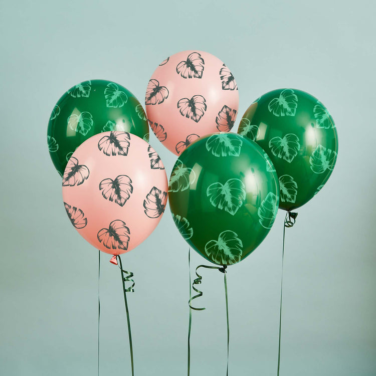 Aloha! Tropical Leaf 30cm Latex Balloons