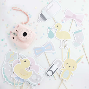 Baby Shower Unisex Photo Booth Props
