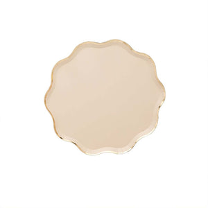 Champagne 23cm Shaped Paper Plates NPC