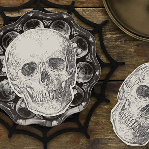 Creepy Chic Skull Paper Napkin