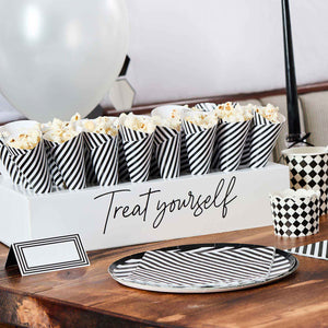 Monochrome Party Monochrome Treat Yourself Box Stand & Treat Cones