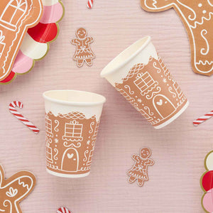 Gingerbread House 266ml Paper Cups