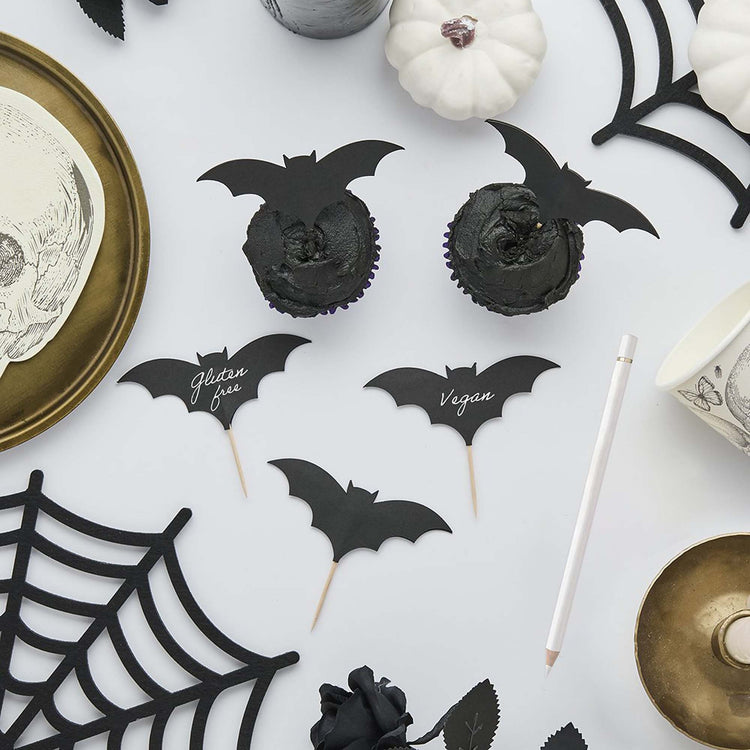Creepy Chic Bat Cupcake Topper