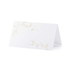 Classic Wedding Place Cards Gold Branch
