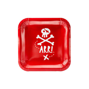 Pirate Party 20cm Square Plate