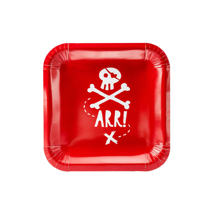 Pirate Party 20cm Square Plate