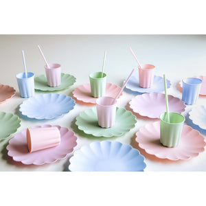 Solid Colour 23cm Reusable Plate Pastel Lilac