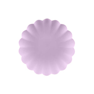 Solid Colour 23cm Reusable Plate Pastel Lilac